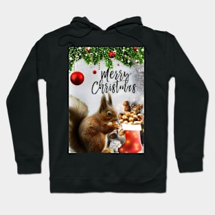 Official Campus Squirrel Report Christmas Squirrel! Merry Christmas Squirrel. Hoodie